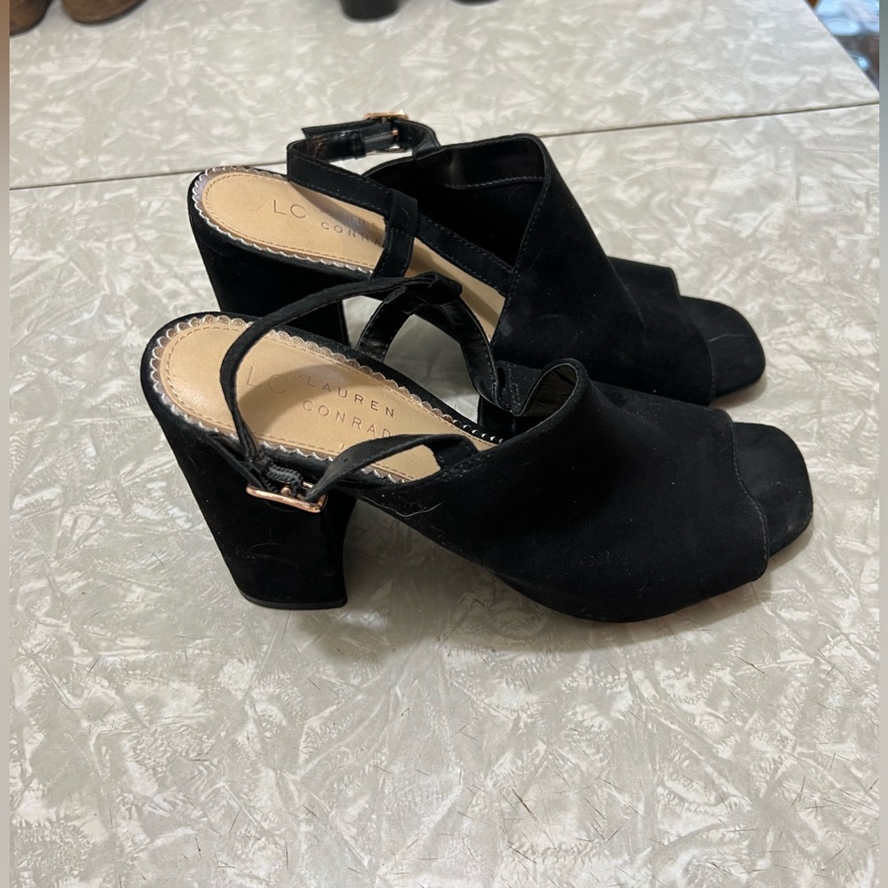Black Chunky Heels